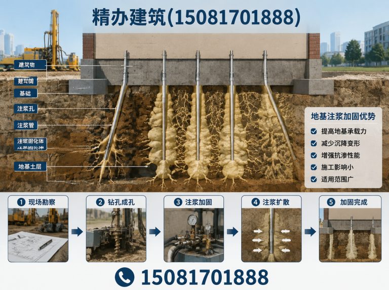 临漳县邯郸注浆施工展示图